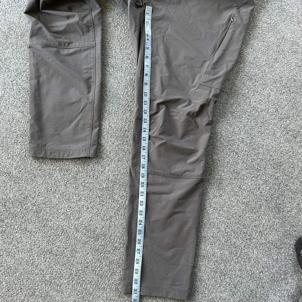 Duluth Trading Co Pants Womens 18x31 Gray Hiking Nylon Stretch Zip Pockets Trail - Picture 13 of 16